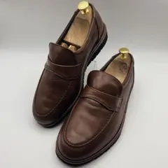 美品✨アシックス ペダラ ローファー ブラウン 25cm EEEE コンフォート
