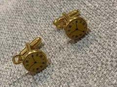 SWANKゴールド 時計デザイン カフリンクス