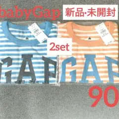 babyGap Tシャツ キッズ ベビー 2セット 青 オレンジ 90 【新品】