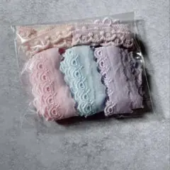 ④コットンレース モチーフ 手染めセット