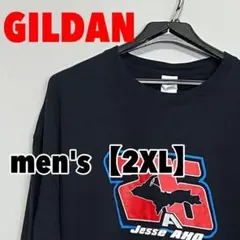 F256【GILDAN】長袖プリントTシャツ【2XL】