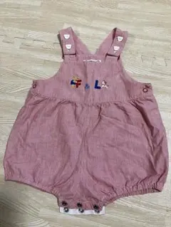 【期間限定値下げ】familiar オーバーオール サロペット90 赤