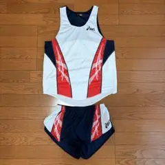 【美品】 asics 男子陸上ユニフォーム上下 Ｌサイズ