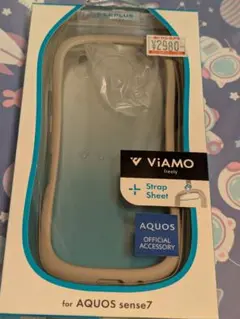 ViAMO AQUOS sense7 ケース ストラップシート付き
