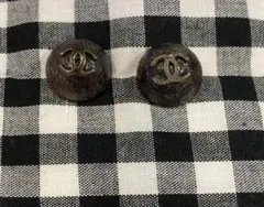 シャネル ピアス ウッド ヴィンテージ