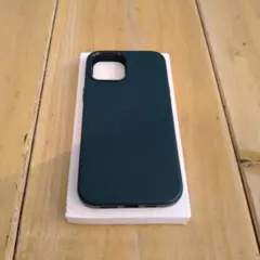 新品 iPhone 12 Pro Max 純正 レザーケース グリーン 緑