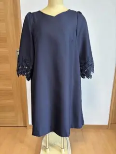 春、夏、秋向け　冠婚葬祭　綺麗❗️【XL】セレモニー向け　ワンピース