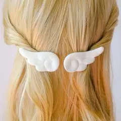 天使の羽　天使界隈 量産型 地雷系 ヘアクリップメイド　ゴスロリロリータ推し活