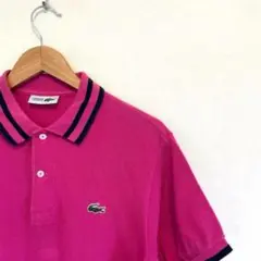CHEMISE LACOSTE ラコステ　ポロシャツ　リンガーネック　ピンク4