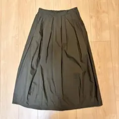 オリーブ フレアスカート ウエストゴム
