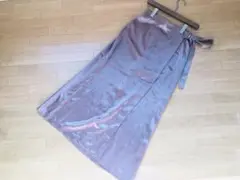 フレイアイディー 茶色系巻きスカート風スカート