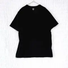 2499 ユニクロ　U クルーネックTシャツ　黒　半袖　メンズ　L