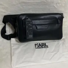極美品 カールラガーフェルド ボディバッグ ウエストポーチ