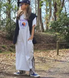 しまむら×nozomi ロゴマキシワンピース