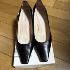 MELMO ブラックレザー ハイヒール