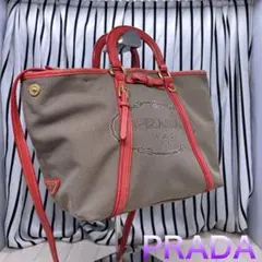【格安】PRADA×プラダ A4収納可能トートバッグ