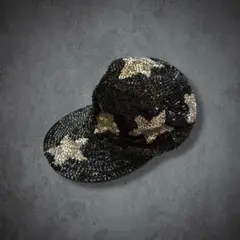 y2k キラキラ スパンコール ラメ 星 キャップ 平成ギャル グランジ パンク