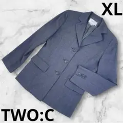 『TWO:C』レディース　アウター　テーラードジャケット　XL 大きいサイズ