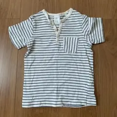 美品◎H&M Tシャツ カットソー トップス ボーダー キッズ 子供服