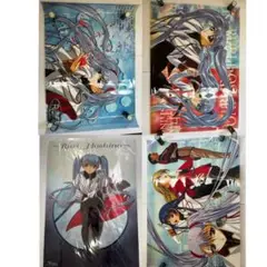 機動戦艦ナデシコ　ホシノルリ　クリアポスター　4枚セット　A2