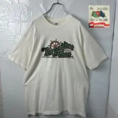 ホワイトtシャツ　シングルステッチ　ヴィンテージ90s アメリカ製　フルーツ古着