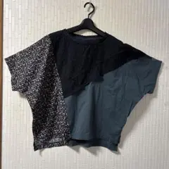 異素材使いカットソー