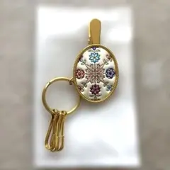 未使用品！浅草文庫　キークリップ　ピンク