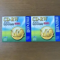 【未開封】maxell マクセル　CD-RW 650MB データ用　書き換え型