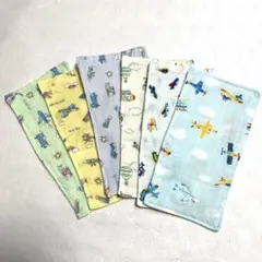 4重ガーゼミニハーフハンカチ6枚セット (Ｏ)