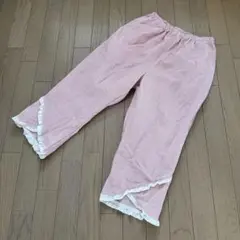 未使用品　ルームウェア　パジャマ　パンツ　L レース　綿混