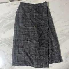 goa チェック柄ラップスカート　タグなし未使用品