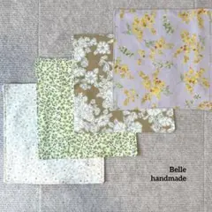 2. ハンカチ　ガーゼハンカチ　綿　4枚セット　ハンドメイド