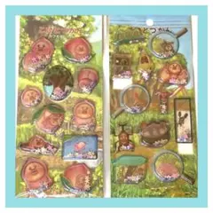 ★こびとづかん カプセルシール 2枚セット クレモモジリ【新品】
