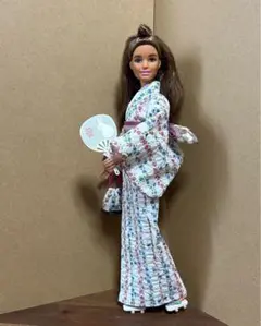 ♡Barbie♡バービー♡ゆかた♡浴衣＆小物4点セット♡新品未使用♡大人サイズ ♡Barbie♡バービー♡ゆかた♡浴衣＆小物4点セット♡新品未使用