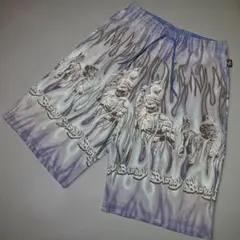 90s 00s★BAD BOY★ファイヤーパターン ショートパンツ★ジョーツ★M