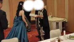 カラードレス　ブルーグリーン