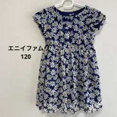 エニイファム 120 花柄ワンピース リボン レース