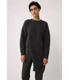 RIM.ARK カッティングロングニットトップス