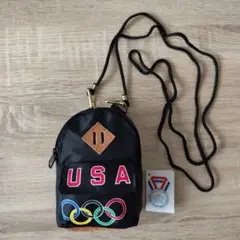 【新品】オリンピック TEAM USA ショルダー ポーチ オフィシャル 黒