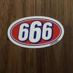 2017SS supreme ステッカー 666