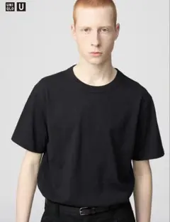 UNIQLO U クルーネックTシャツ　Lサイズ　ブラック　y2k ストリート