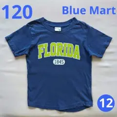 Blue Mart ブルーマート プリント Tシャツ 120cm ネイビー