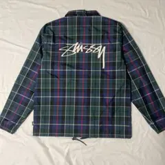 Stussy チェック柄 ナイロンジャケット