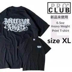【プロクラブ】新品未使用 ヘヴィーウェイト プリントE Tシャツ 黒 XLサイズ