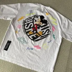 最終価格　ミッキーマウス バックプリントTシャツ ホワイト 限定デザイン