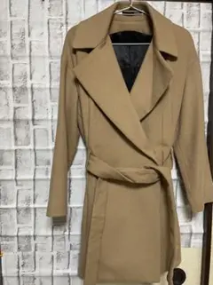 sakayori. カシミア混 ダブルチェスターコート 古着