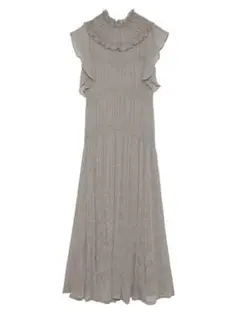 snidel☆スナイデル　プリーツシャーリングシアーワンピース