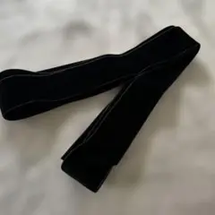 ブラック　ベロアリボン