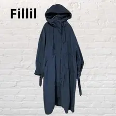 Fillil フィリル♡スプリングコート ロングコート ネイビー 軽量 羽織古着