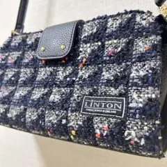 LINTON ツイード チェック柄 ショルダーバッグ　カバン　鞄